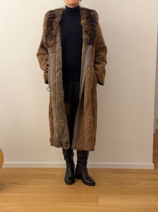 Montone shearling donna L