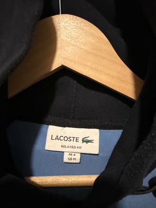 Sudadera Lacoste navy y azul claro