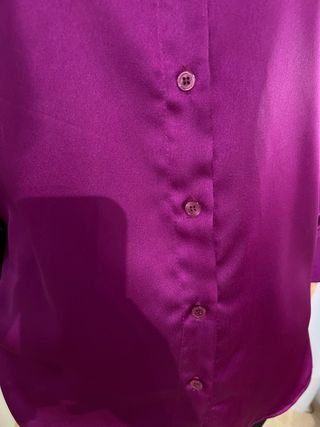 Blusa Morada Seda Talla L