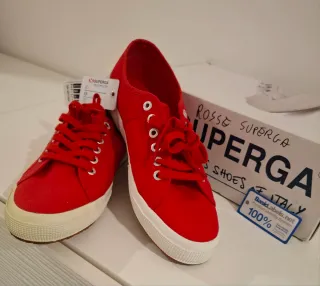 Superga 2750 Rosse Scarpe Uomo/Donna Taglia 42