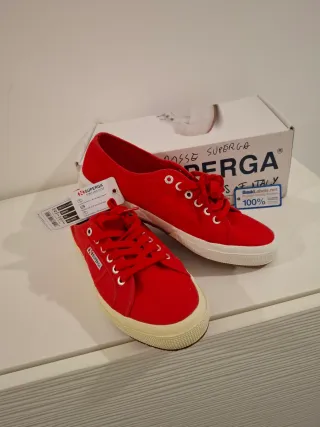 Superga 2750 Rosse Scarpe Uomo/Donna Taglia 42