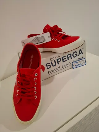 Superga 2750 Rosse Scarpe Uomo/Donna Taglia 42