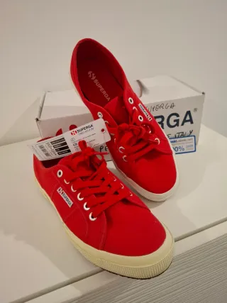Superga 2750 Rosse Scarpe Uomo/Donna Taglia 42