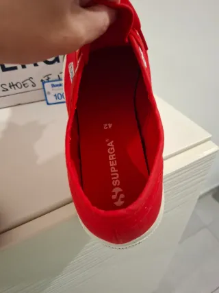 Superga 2750 Rosse Scarpe Uomo/Donna Taglia 42