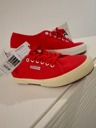 Superga 2750 Rosse Scarpe Uomo/Donna Taglia 42