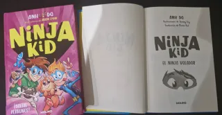 Libros Ninja Kid numeros 2, 3 y 8.