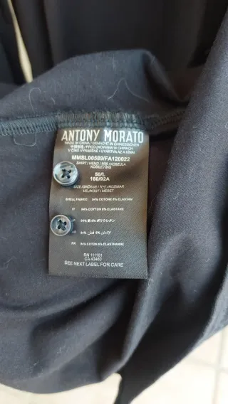 Camicia Antony Morato Uomo Nera Taglia M