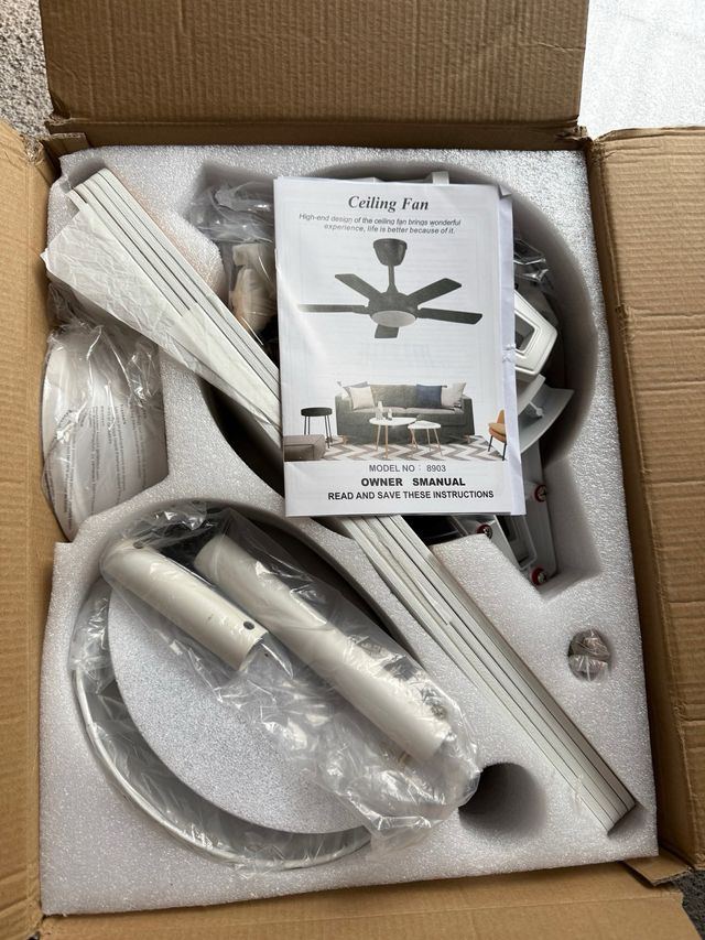 Ventilador de techo con luz DC motor