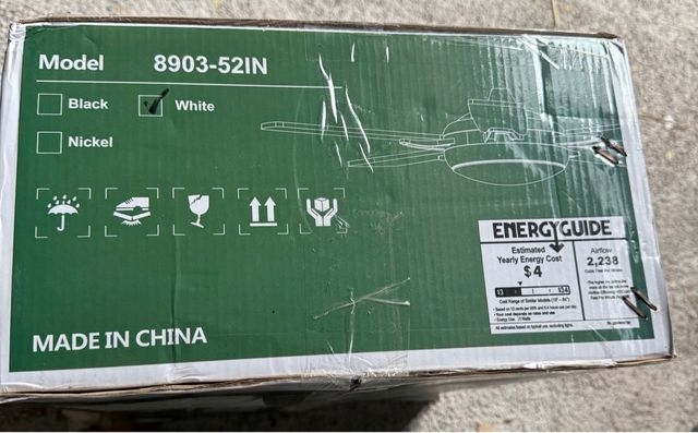 Ventilador de techo con luz DC motor