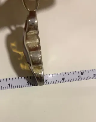 Colgante Oso Cristal Morado y Amarillo