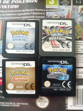 Cartuchos Pokémon originales Platino y más