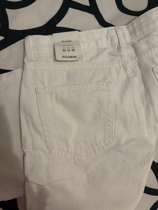 Vaqueros Straight Blancos Pull&Bear