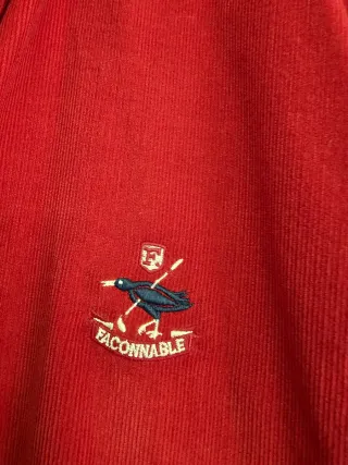 Camisa Façonnable Roja Corduroy