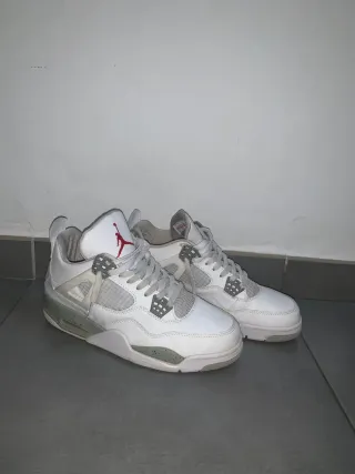 Zapatillas Air Jordan 4 Blancas Grises