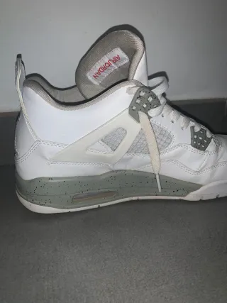 Zapatillas Air Jordan 4 Blancas Grises