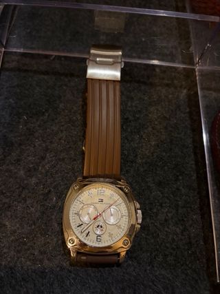 Orologio Tommy Hilfiger da Uomo Marrone/Argento