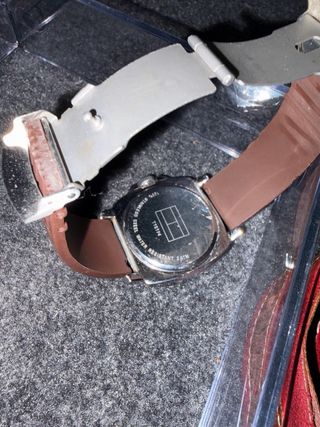 Orologio Tommy Hilfiger da Uomo Marrone/Argento