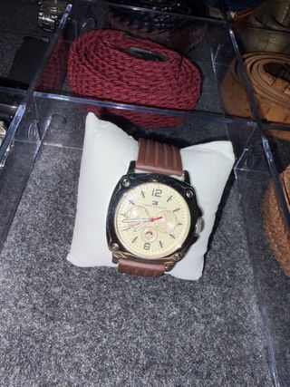 Orologio Tommy Hilfiger da Uomo Marrone/Argento