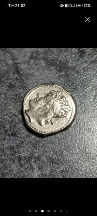 Moneta Romana. Quadrigatus Argento 235-212 a.C.