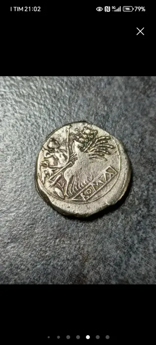 Moneta Romana. Quadrigatus Argento 235-212 a.C.