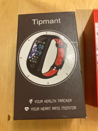 Pulsera digital Tipmant negra y roja