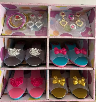Tacones Princesa Niña Set Joyas