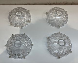 4 Bobeches de cristal para repuestos lámparas