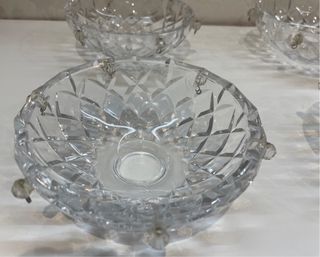 4 Bobeches de cristal para repuestos lámparas