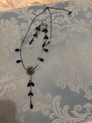 Set collana e orecchini acciaio inossidabile