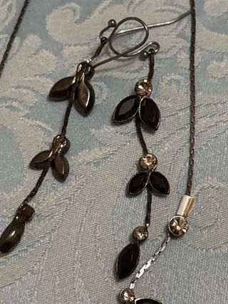 Set collana e orecchini acciaio inossidabile