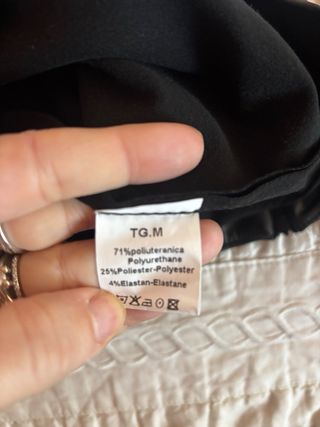 Gonna ecopelle nera Motel Tg. M