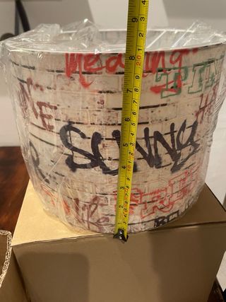 Lampadario multicolor in plastica