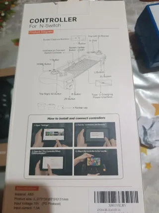 Control ZACRO para Nintendo Switch