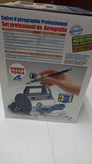 Set Aerografía Profesional Hobby Tools Nuevo