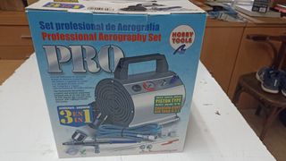 Set Aerografía Profesional Hobby Tools Nuevo