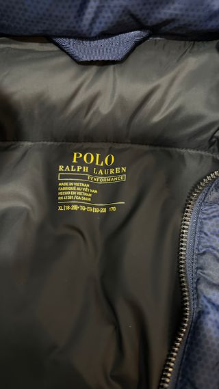 Abrigo Polo Ralph Lauren Niño Azul Talla XL