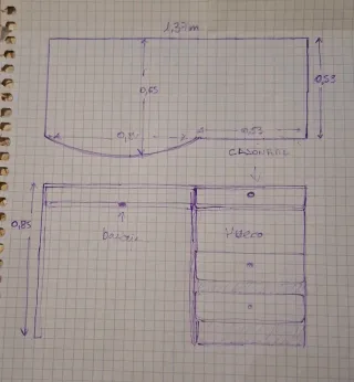 Cama nido de madera maciza