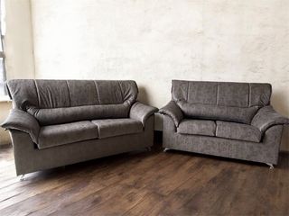 Divano 3+2 posti antimacchia grigio