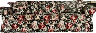 Divano 3 posti tessuto floreale