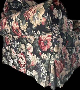 Divano 3 posti tessuto floreale