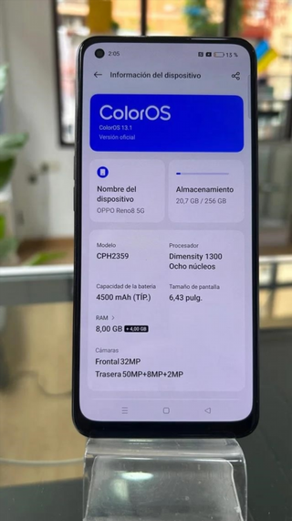 OPPO Reno8 Blu Marino 256GB 8GB RAM