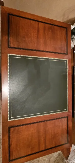 Mesa de despacho madera raíz 145x75cm