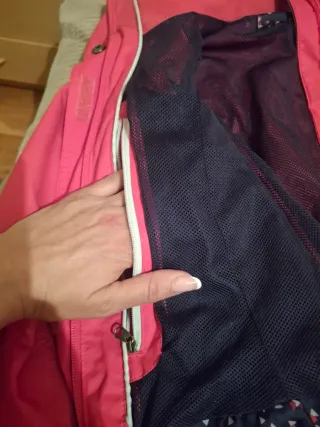 Giubbotto impermeabile da sci rosa fuxia Quechua