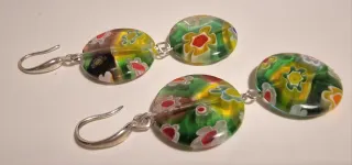Pendientes Murano Florales