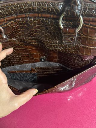 Bolso/maletín Bulaggi Marrón efectopiel Cocodrilo