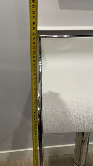 2 Sedie da Cucina Bianche e Argentate