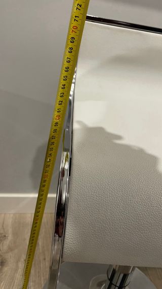 2 Sedie da Cucina Bianche e Argentate