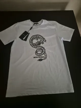 Camiseta Emporio Armani Dragón Blanco
