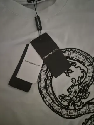 Camiseta Emporio Armani Dragón Blanco
