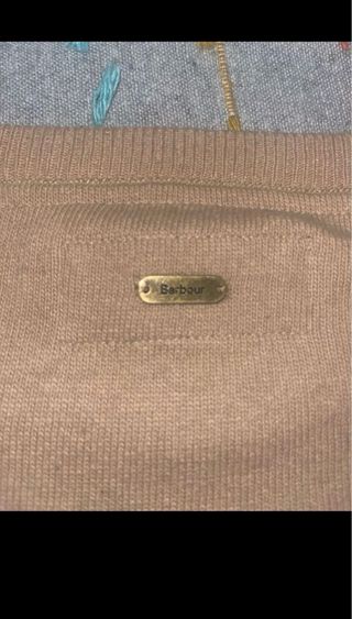 Sudadera Barbour Beige Nueva con Etiqueta